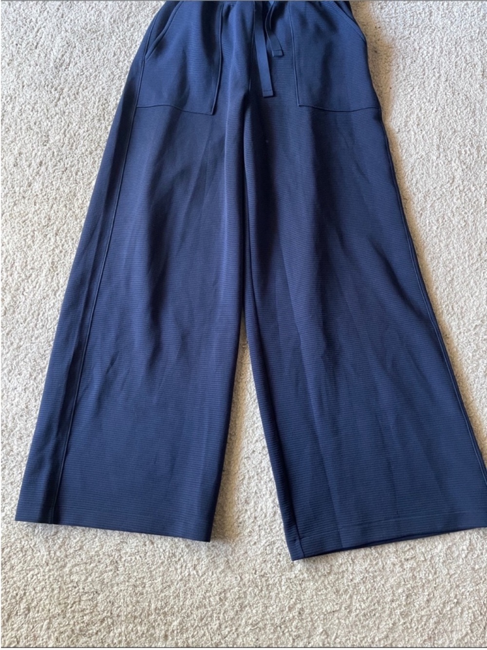 Spanx Airessentials French Rib Jumpsuit in Timeless Navy Blue - Picture 7 of 8